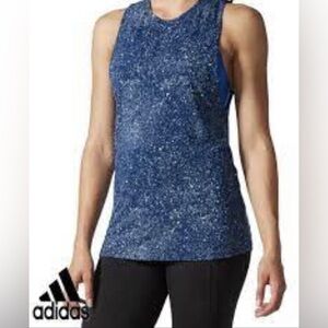 Adidas blue speckled tank top - size medium